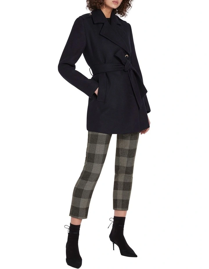 Discount βοΈ Marcs Dionne Textured π§₯ Coat In Black/Blue β - Image 2