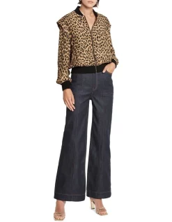 Coupon 🤩 Sass & Bide Rising Sun Oversized Bomber Jacket Leopard 😀