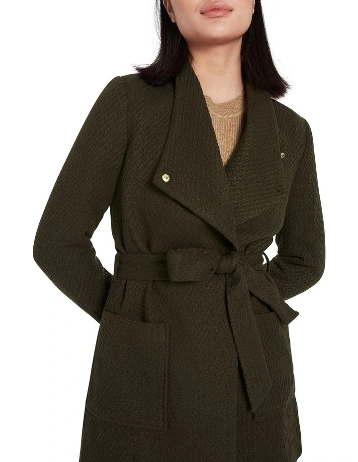 Coupon β Marcs Work It Out Wrap π§₯ Coat In Moss π - Image 4