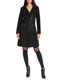 Cheapest 🤩 Belle & Bloom Last Chance Wool Blend Moto 🧥 Coat 💯