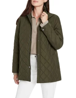 Deals π― David Lawrence Darla Quilted Jacket In KHAKI π