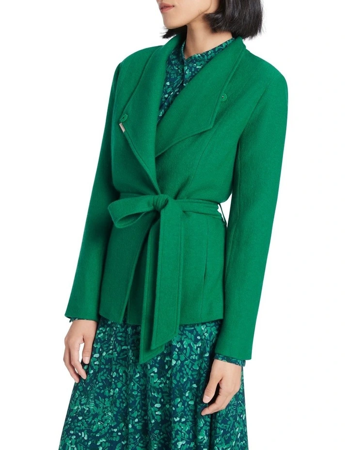 Cheap π David Lawrence Lea Felted Wool Jacket Emerald π