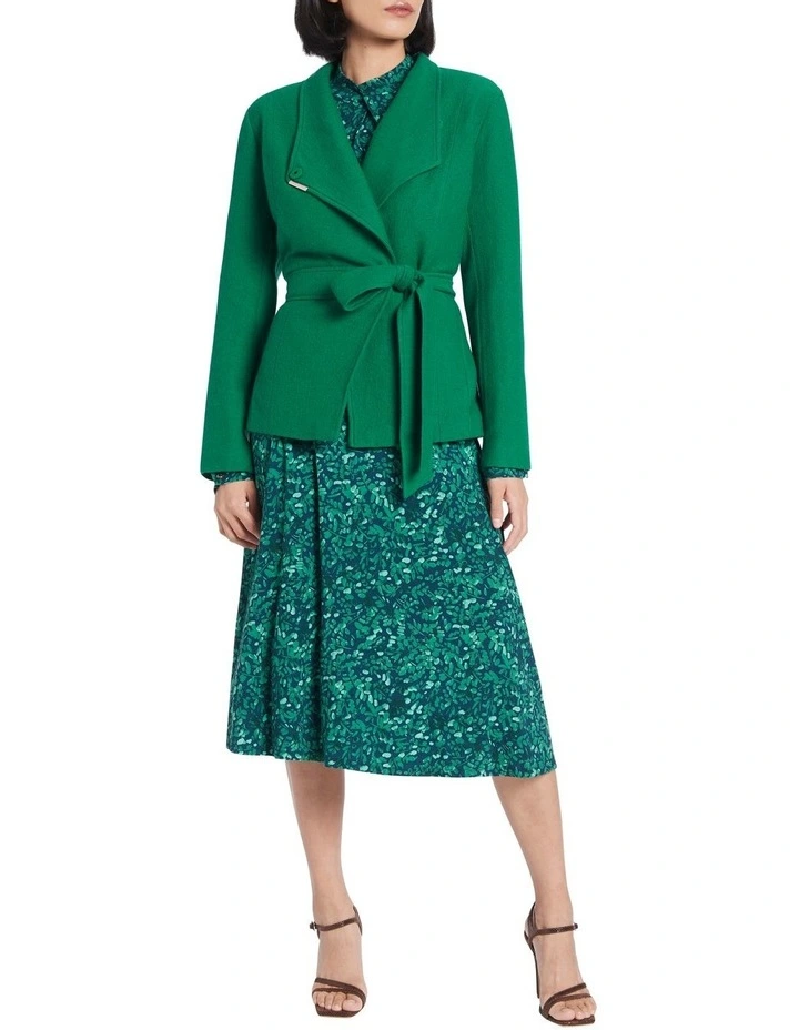 Cheap π David Lawrence Lea Felted Wool Jacket Emerald π - Image 2
