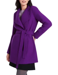 Flash Sale π Marcs Ruby Felted Wool π§₯ Coat Royal Purple π€©