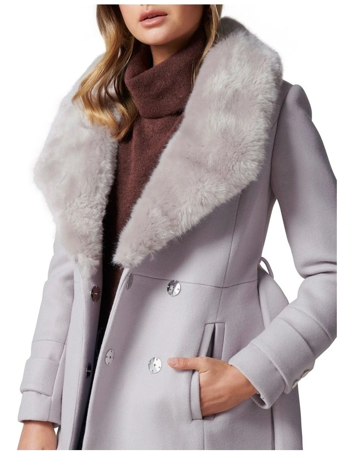 Flash Sale π Forever New Jamie Fur Collar π§₯ Coat Grey π - Image 2