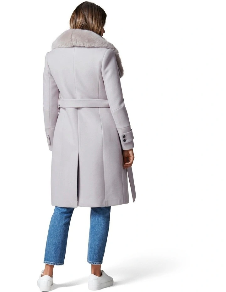 Flash Sale π Forever New Jamie Fur Collar π§₯ Coat Grey π - Image 4