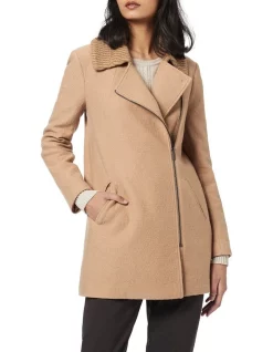 Cheap ๐งจ David Lawrence Nina Felted Wool ๐งฅ Coat ๐งจ