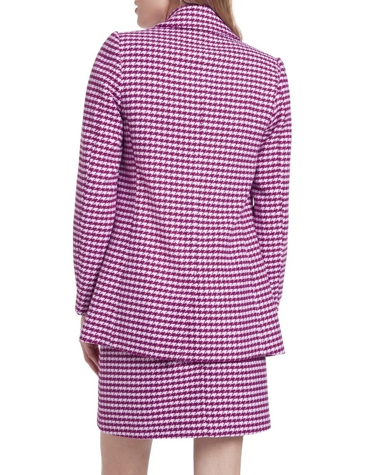 Buy ๐ฅฐ Marcs Mosman ๐ฆฎ Dogtooth Jacket Magenta ๐ - Image 3