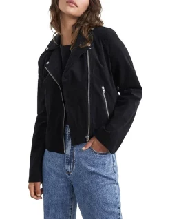 Hot Sale ✨ French Connection Velvet Biker Jacket 😀