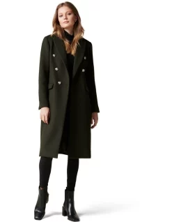 Deals 💯 Forever New Sammy Military 🧥 Coat 😀